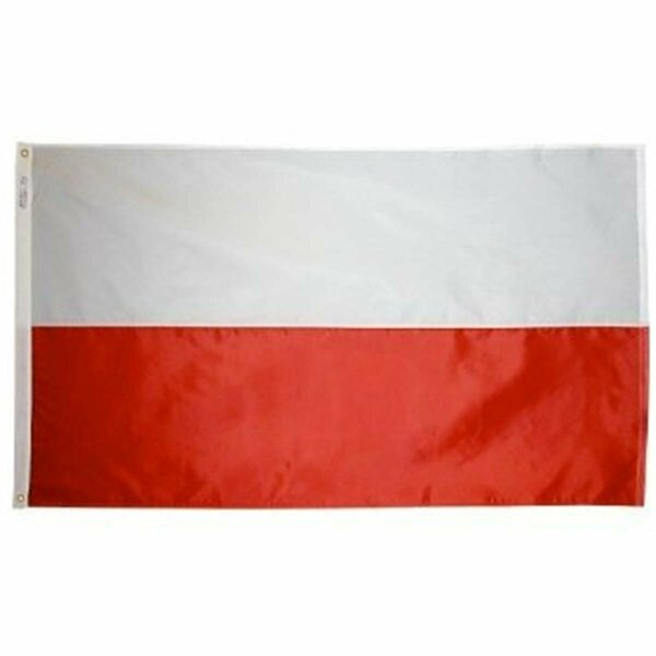 Ss Collectibles 5 ft. X 8 ft. Nyl-Glo Poland Flag SS2521612